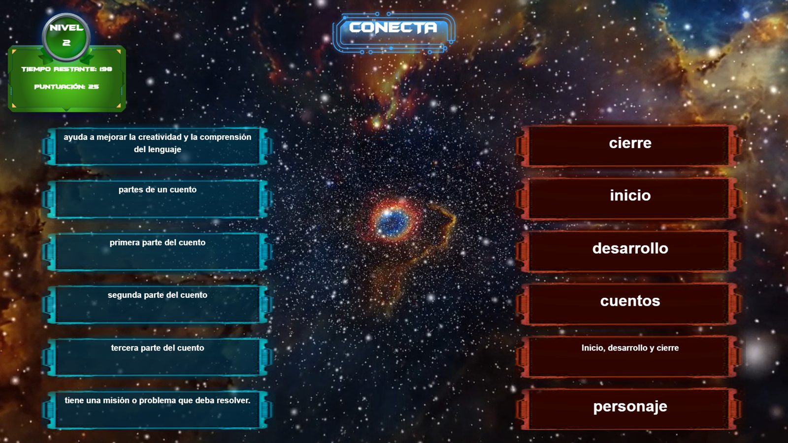 INMERSO GAME · Conecta INMERSO GAME · Dinámica conecta