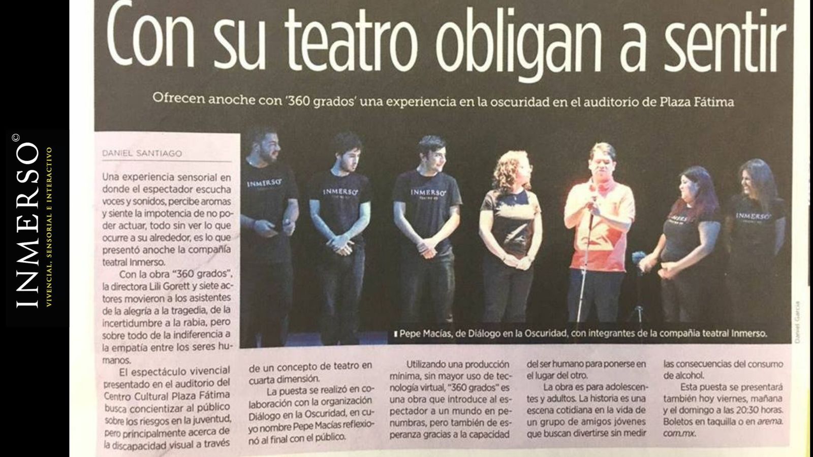 «Con su teatro obligan a sentir»
