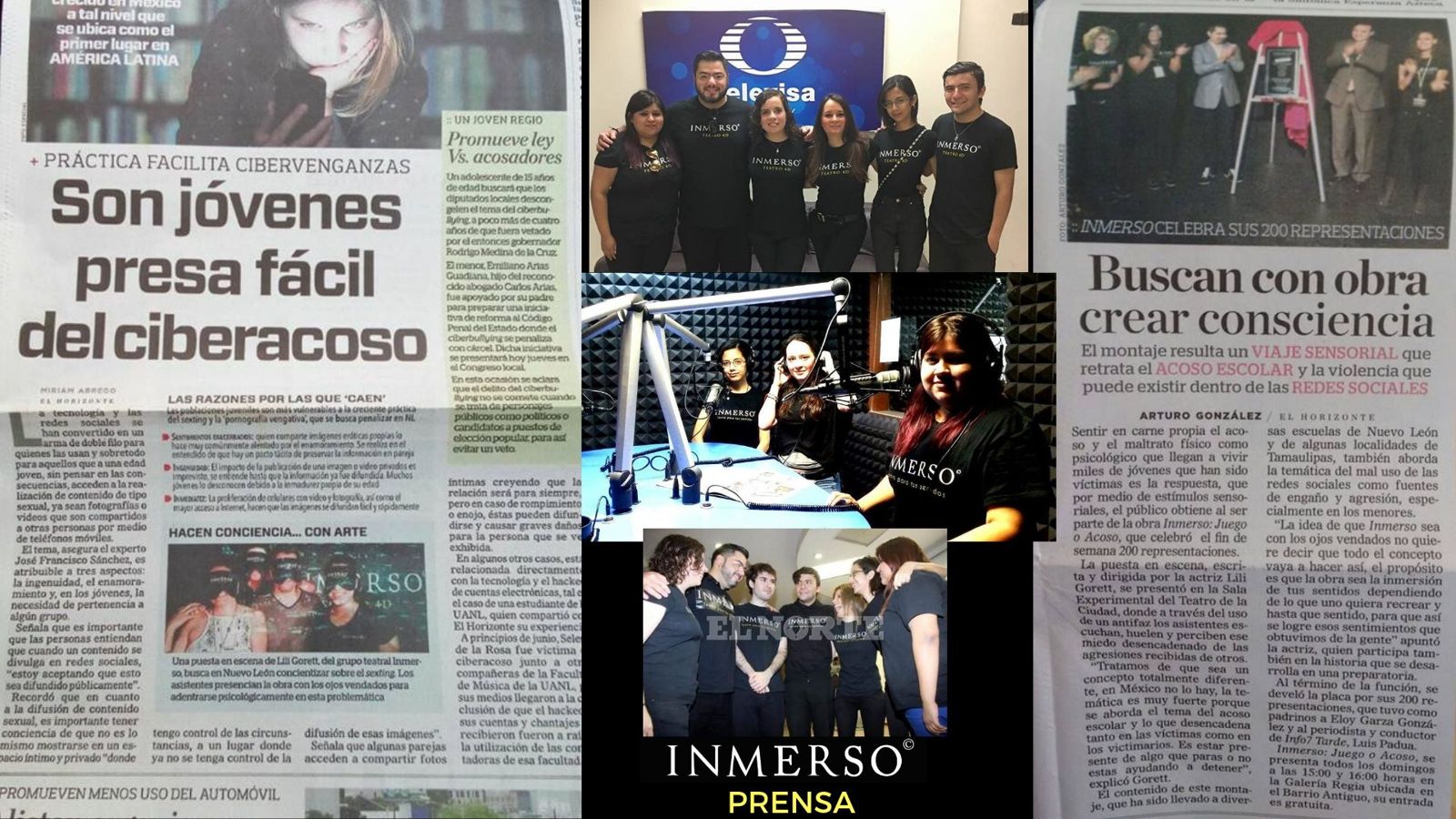 INMERSO en prensa, radio y televisión