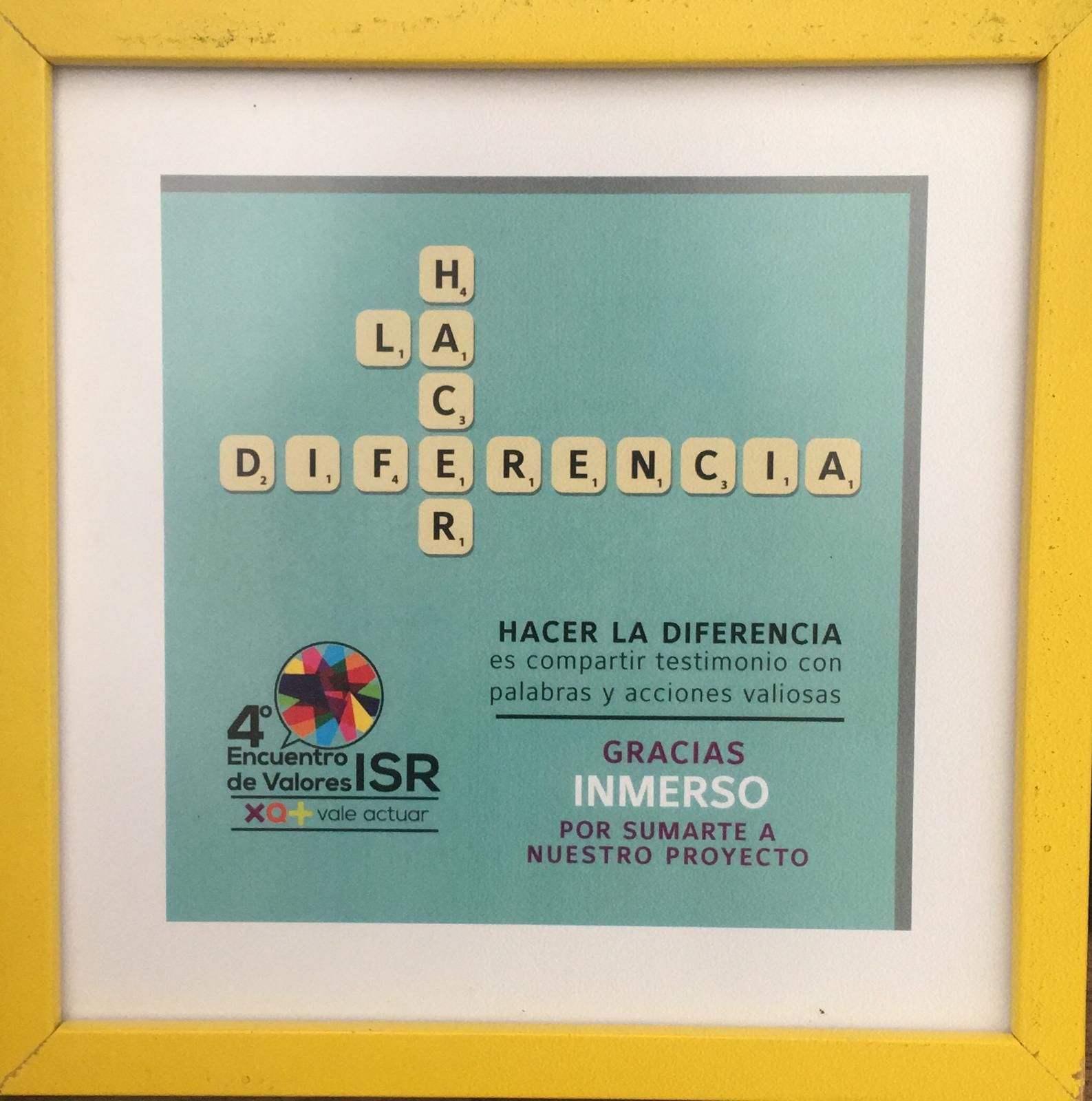 Reconocimiento Instituto San Roberto · Hacer la diferencia
