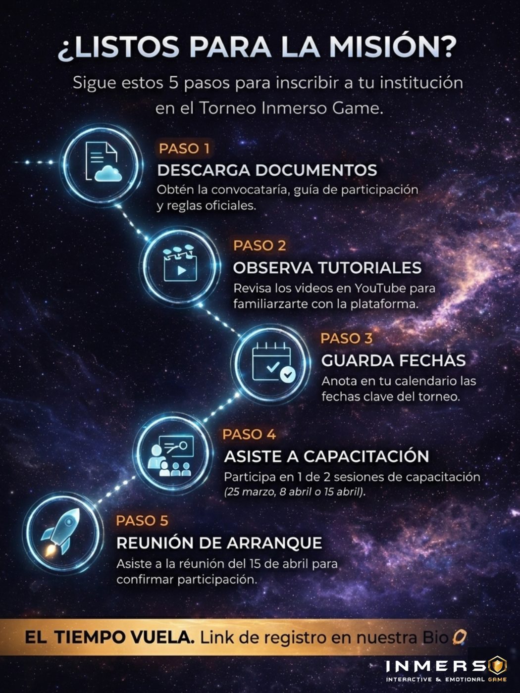 INMERSO GAME – 5 pasos para inscribirte al Torneo Interescolar