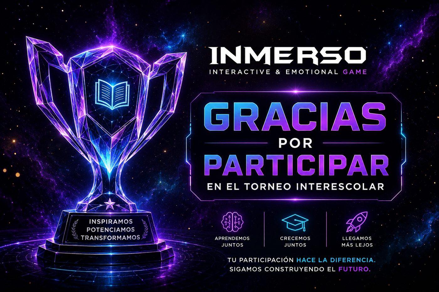 INMERSO GAME – trofeo del Torneo Interescolar